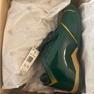 adidas Men’s Green and Gold Shoes T-mac 2.0 Restomod Evo